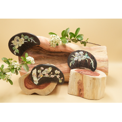 螺鈿工藝品-木梳(小把)