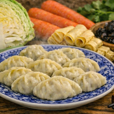 手工蔬食水餃