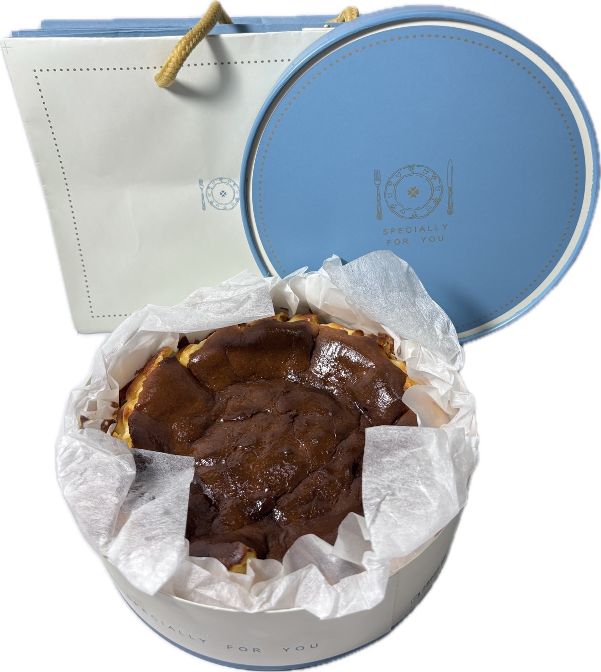 巴斯克蛋糕示意圖